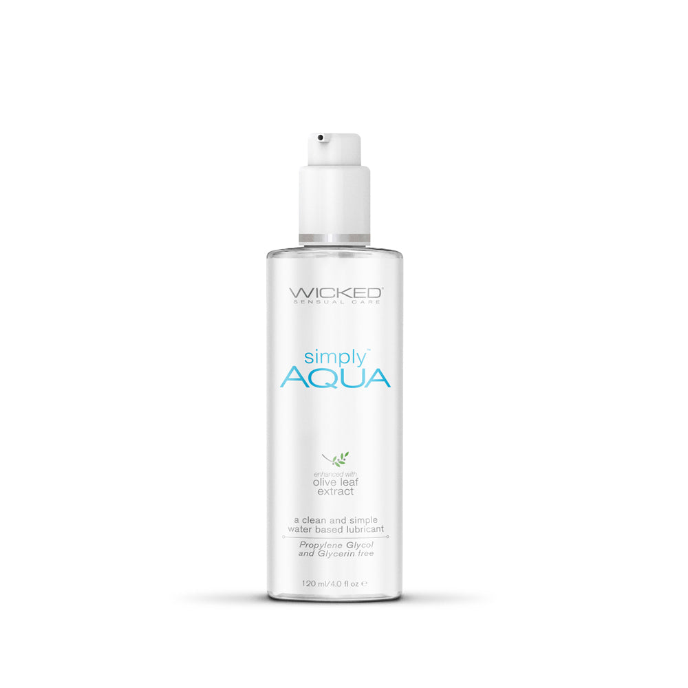 Wicked Simply Aqua Water Based Lubricant 4 oz.